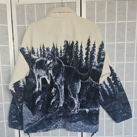 Men's Nature-Inspired Cardigan Sweater - Cream and Black - Picture 3 of 6